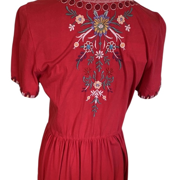 Johnny Was Nya embroidered tiered dress NWT oversized - Picture 6 of 10